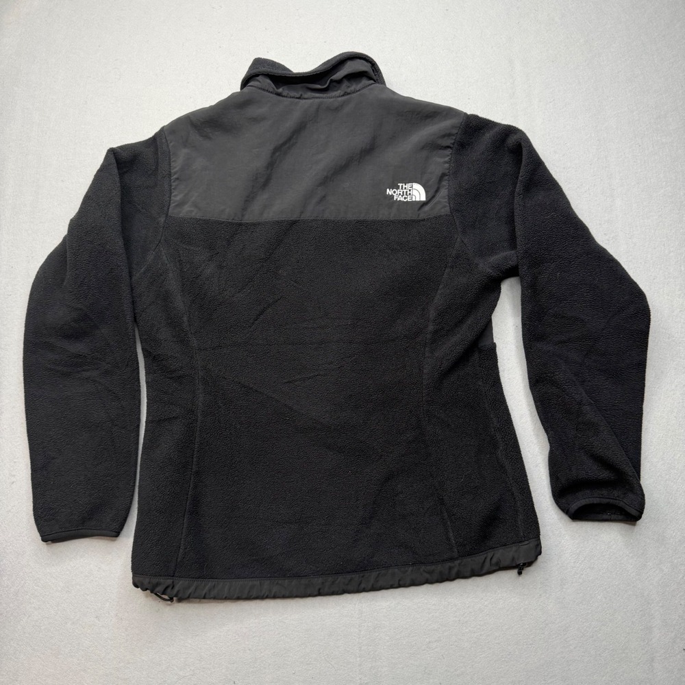 The North Face Denali Fleece Jacket Black Womens Medium ANLP FT12 Polartec Zip - Picture 2 of 8